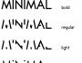 Minimal typeface (Master project)